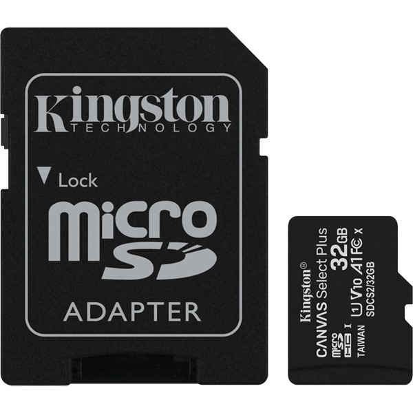 Afbeelding van Kingston Canvas Select Plus microSD 32 GB geheugenkaart