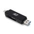 Afbeelding van ACT USB 3.2 cardreader, SD/micro SD, USB-C of USB-A, zwart, Afbeelding 1
