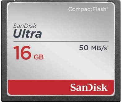 Afbeelding van SanDisk Ultra CompactFlash Memory Card 16 GB geheugenkaart